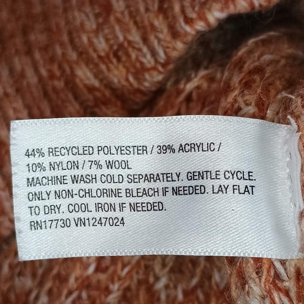Future Collective‎ Reese Blutstein Speckled Turtleneck Sweater XXS Wool Blend - Picture 8 of 8